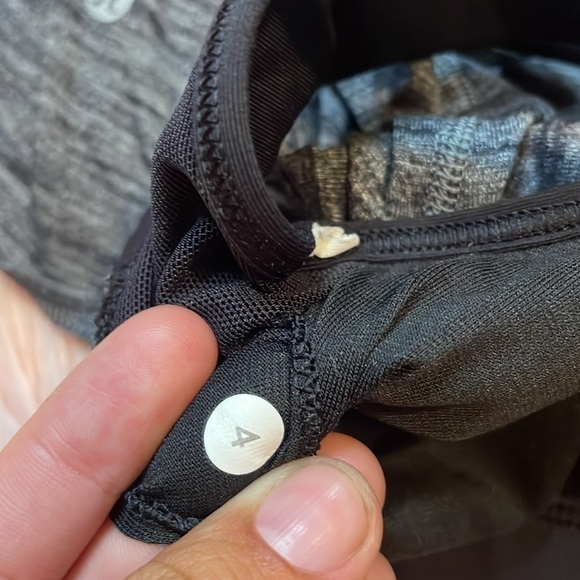 Lululemon Lighten Up Heather Black Tank with Built In Sports Bra Size 4 - Picture 4 of 5